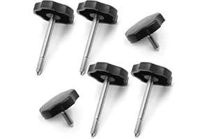 SYOWADA 6 Pack Soft Top Window Frame Knob with Pin, Soft Top Window Frame Knobs Pins, Replacement for Jeep Wrangler Jk 2007-2