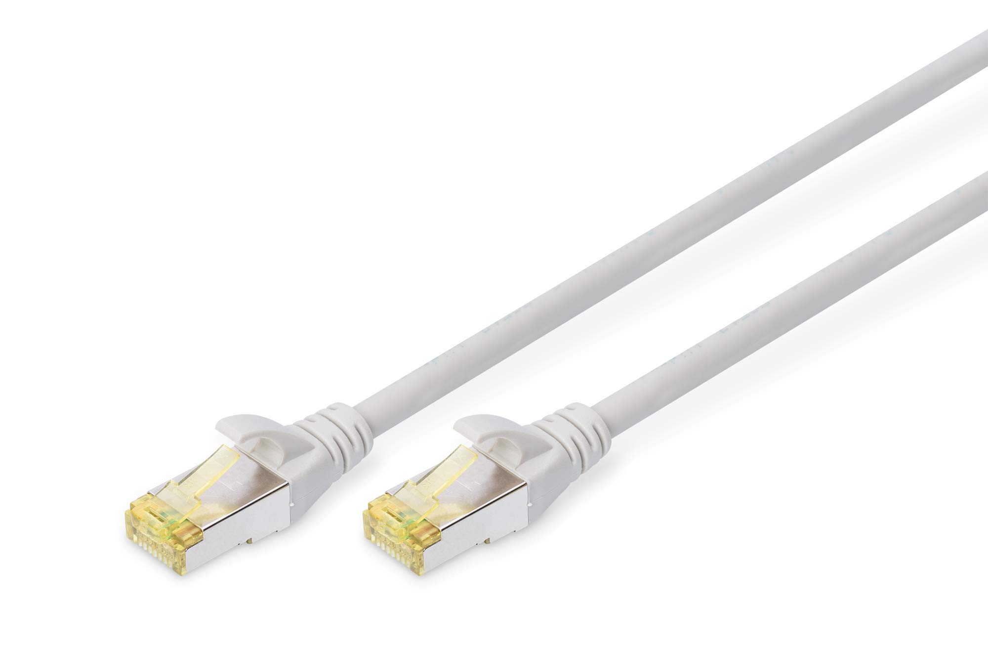DIGITUS LAN Cable Cat 6A - 30m - RJ45 Network Cable - S/FTP Shielded - 10 Gbps - Compatible with Cat6 and Cat7 - Gray — image 1