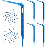 GANAZONO Drip Emitters Emitters Drip Emitter Stakes 100PCS Angled Plastic Irrigation Support Stakes Drip Tubing Hold Stakes for Gardening Patio Lawn Vegetable Fruit
