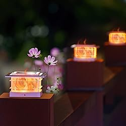 Dynaming 8 Pack Solar Post Cap Lights Outdoor with