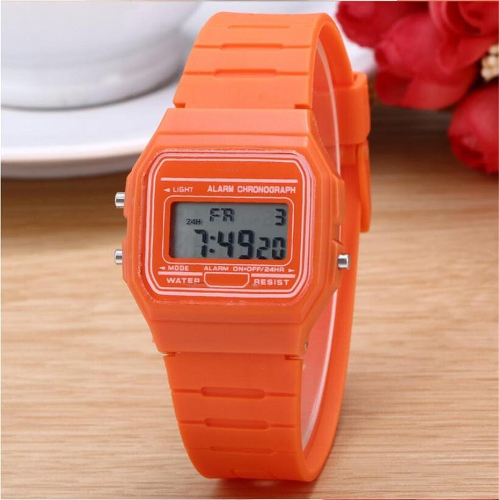 SHOUBIAO® Men Fashion Led Sports Watch Foreign Trade Wristwatch Thin Digital Watch Silicone Wristwatch Silicone Novelty Item , F