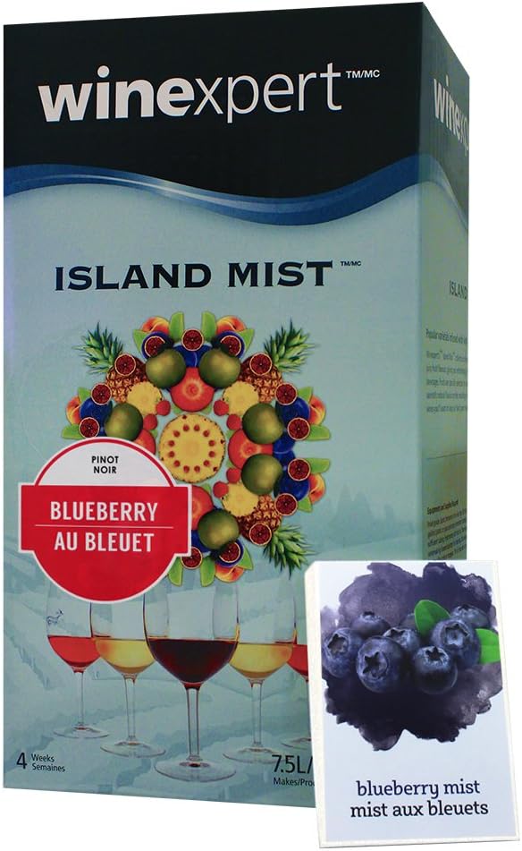 Island Mist Blueberry Pinot Noir BONUS KIT Includes Labels