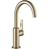 Kraus Oletto Single Handle Kitchen Bar Faucet in Spot Free Antique Champagne Bronze, Kitchen Sink Faucets, KPF-2822SFACB