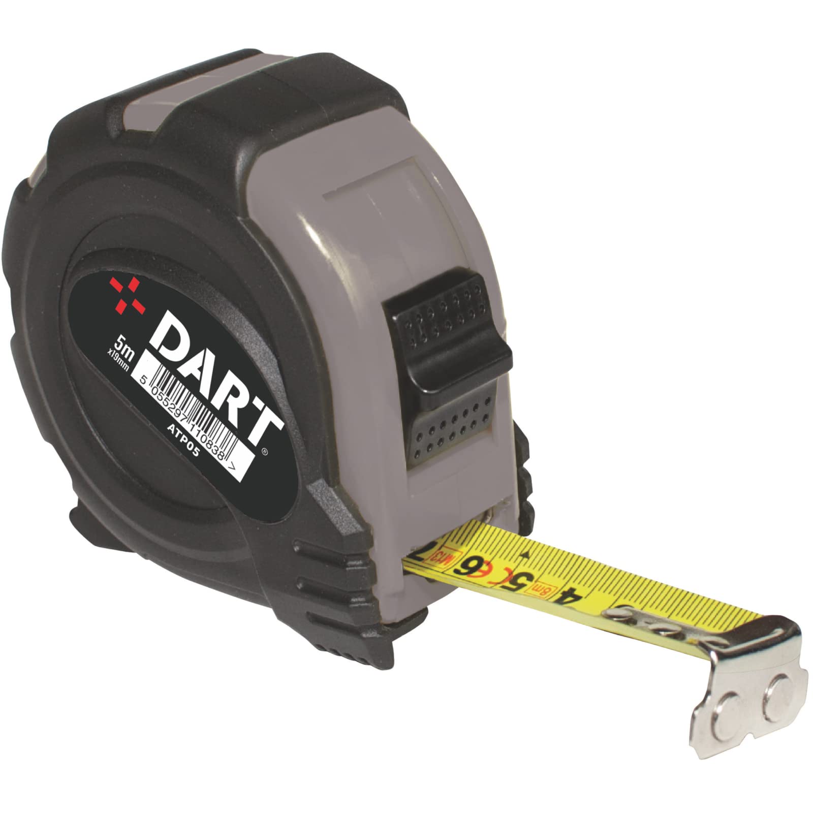 DART Professional Tape Measure 5 Metre - Retractable Measuring Tape with Magnetic Ended Hook, Smooth Recoil, Durable Rubber Casing, Matte Finish Tape - Metric Tape Measure/Imperial Tape Measure