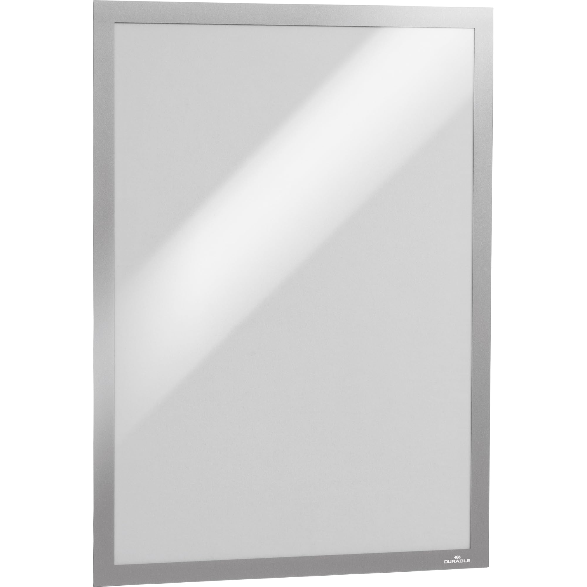 Durable DURAFRAME Self-Adhesive Magnetic Frame | A3 Format In Silver | Pack of 2 Frames | Document Frame for Professional Internal Signage
