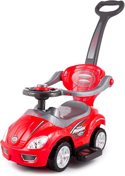 baby walker red car