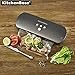 KitchenBoss Vacuum Sealer Machine for Dry & Moist Foods Preservation Automatic Vacuum Sealing System, Intelligent LED Indicator Lights, Manual Inching Function with Starter Kit (Color: Graphite grey)