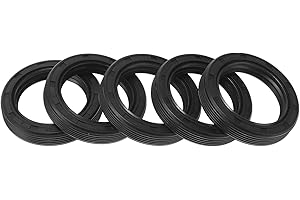 Motoforti Universal Oil Seal TG4 Lip Seal Ring Rotary Shaft Seal 30x42x8mm High Pressure NBR Rubber Black 5 Pcs