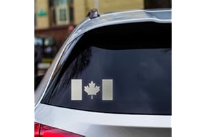 GRITKULTURE Canadian Flag Decal Stickers 2 Pack for Cars, Trucks, Windows, Laptops 6.3 inch X 3 inch Tactical, Jeep (Reflecti