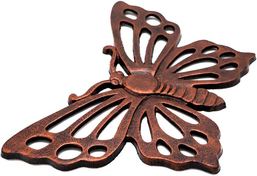 MDLUU Butterfly Stepping Stone, Cast Iron Butterfly Flagstone, Decorative Stepping Stone for Lawn, Yard, Courtyard Entry, Garden Walk Way : Garden & Outdoor