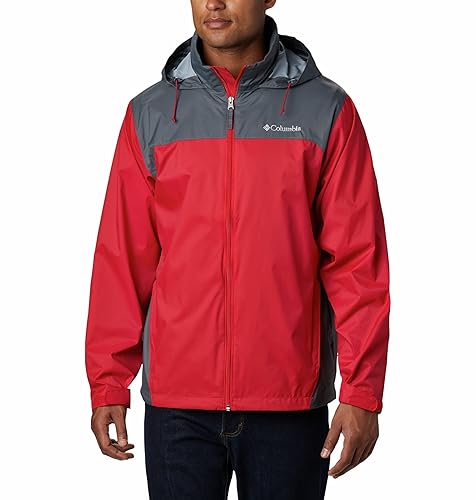 Columbia Men's Glennaker Lake Rain Jacket, Mountain Red/Graphite, Small in  Oman Whizz Climate Pledge Friendly Gifts