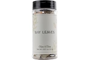 Olive & Vine Whole Bay Leaves, Aromatic Flavor, Seasoning for Soups, Stews, and Curries, with Rich Tradition, Authentic Taste, For Global Recipes (0.81 Ounce)