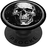 Skull - Silver PopSockets Adhesive PopGrip