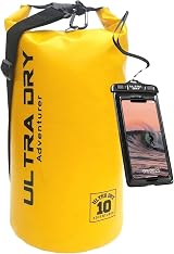 Ultra Dry Adventurer Premium 10 L Waterproof Dry Bag with Phone Case Yellow