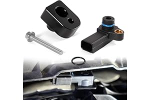 Rendrox MAP Sensor with Black Spacer Kit for Ford F-250 F-350 Super Duty 6.7L Diesel 2011-2019 | Manifold Absolute Pressure Sensor Replacement BC3Z-9F479-A BC3Z-9F479-B BC3Z9F479B CX2372