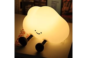 YISUN Cute Cloud Silicone Night Light - Funny Lamp,Nursery Squishy Light for Breastfeeding Room Decor, Dimmable, Rechargeable