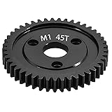 45-Tooth M1 Spur Gear 1.0 Metric Pitch, Hardened