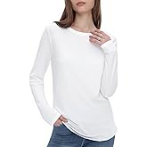 GAYHAY Long Sleeve Shirts for Women - Fall Winter Clothes Crew Neck Casual Tops Loose Fit Tees Fashion Outfits 2025