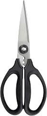 OXO Good Grips Multi-Purpose Kitchen Shears and Herb Scissors | Soft Grip Handles, Stainless Steel Serrated Blades, Cuts Herb
