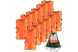 Antoyo 12 Pack Pennies for Soccer Scrimmage Vest Practice Jersey for Adult Youth