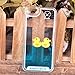Yoption Liquid Case for iPhone 5 5s SE,Clear Cute Creative Design Liquid Floating Rubber Duck Hard Case Cover for iPhone 5 5s SE