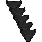 TIICHOO Womens Post Surgery Underwear Adaptive Incontinence and Period Panties with Side Hooks 5 Pack (Black, XX-Large)