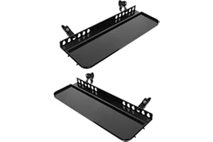 TINEASUR 2Pcs Portable Foldable Metal Easel Tray Shelf, Detachable Sketch Rack Organizer for Artists Painting