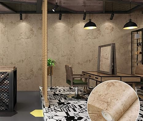 Amazon 壁紙シール はがせる おしゃれリビング キッチン トイレ 洗面所 引越し賃貸ok 壁紙ステッカースティッキーホワイトインダストリアル スタイル無地壁紙insレトロセメントグレー学生寮自己接着衣料品店オフィス防水壁紙 黄 60cm 5m Diy 工具 ガーデン