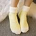 SKOLA 4 Pairs Cozy Winter Fuzzy Women Socks Grip Slippers Fluffy House Non Skid Microfiber Socks(H-Series)