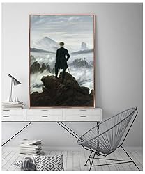 Caspar David Friedrich Prints - Wanderer Above the