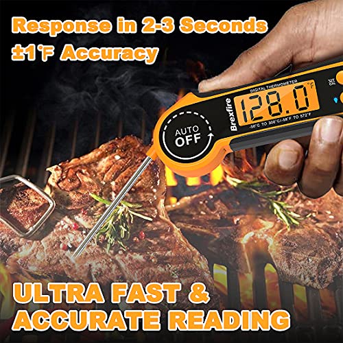 Brexfire Digital Meat Thermometer for Cooking Waterproof Instant Read