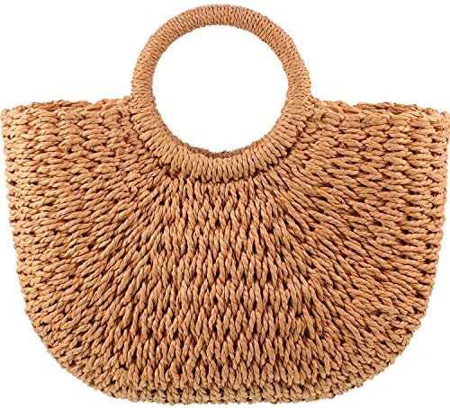 Amazon.com: YYW Straw Bags for Women,Hand-woven Straw Large  display picture 1