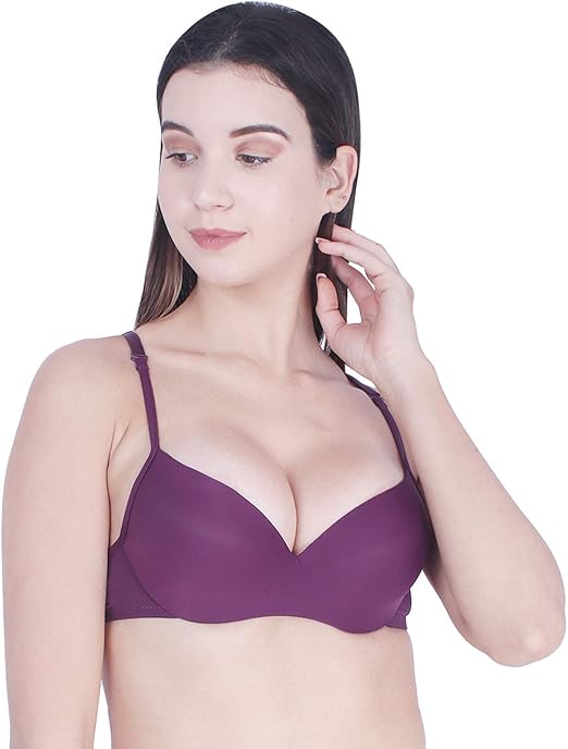 Buy DESIGNFORT Women Poly Cotton Padded Wired Push-up Bra at Amazon.in