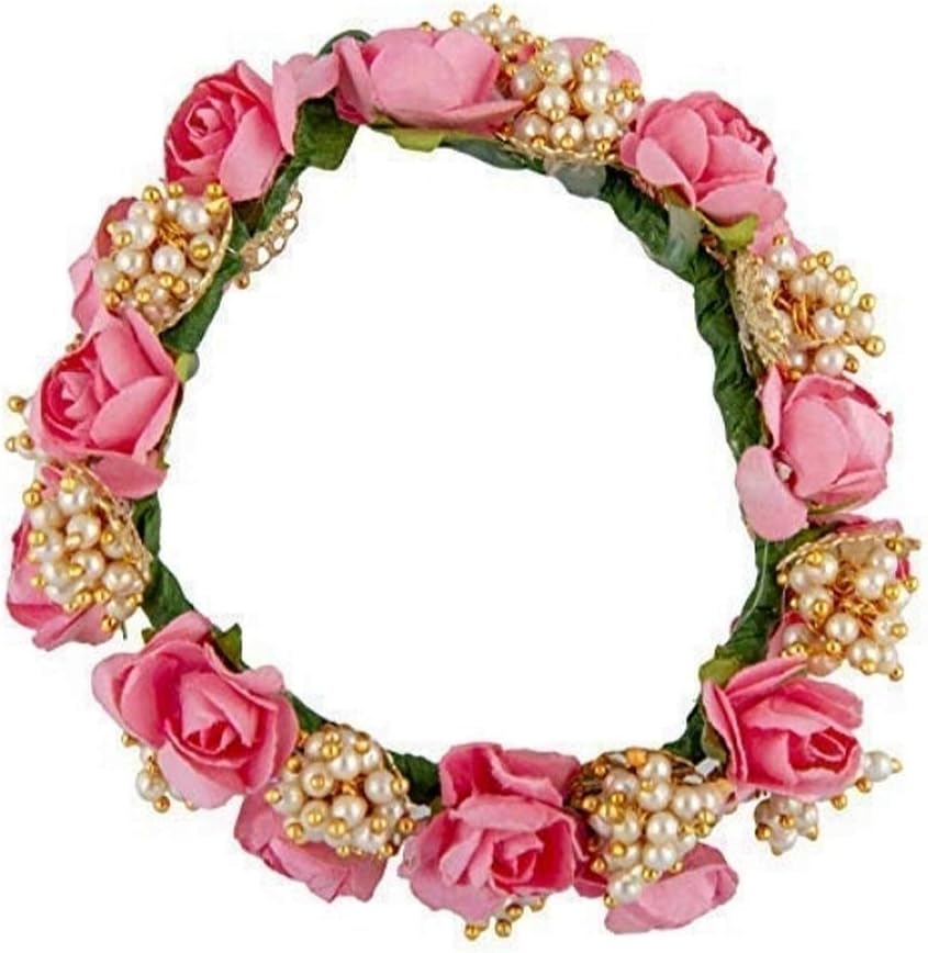 AakarShana Jewels Traditional Indian Look Hair Accessories Best Match for Bollywood Dance Looks Like Natural Flowers Party Accessories for Weddings Proms Parties or Other Occassions
