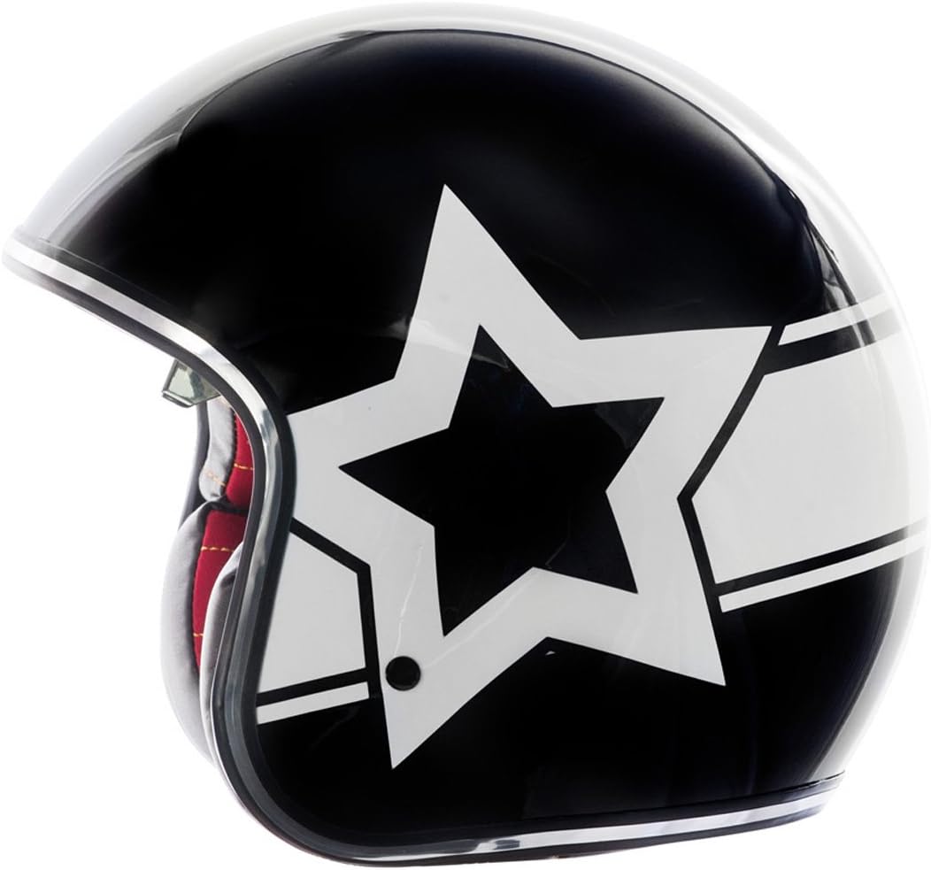 Fulmer, V2B02B23, Adult Open Face Motorcycle Helmet V2B Boulevard w/iShade DOT Approved - White Boulevard, M