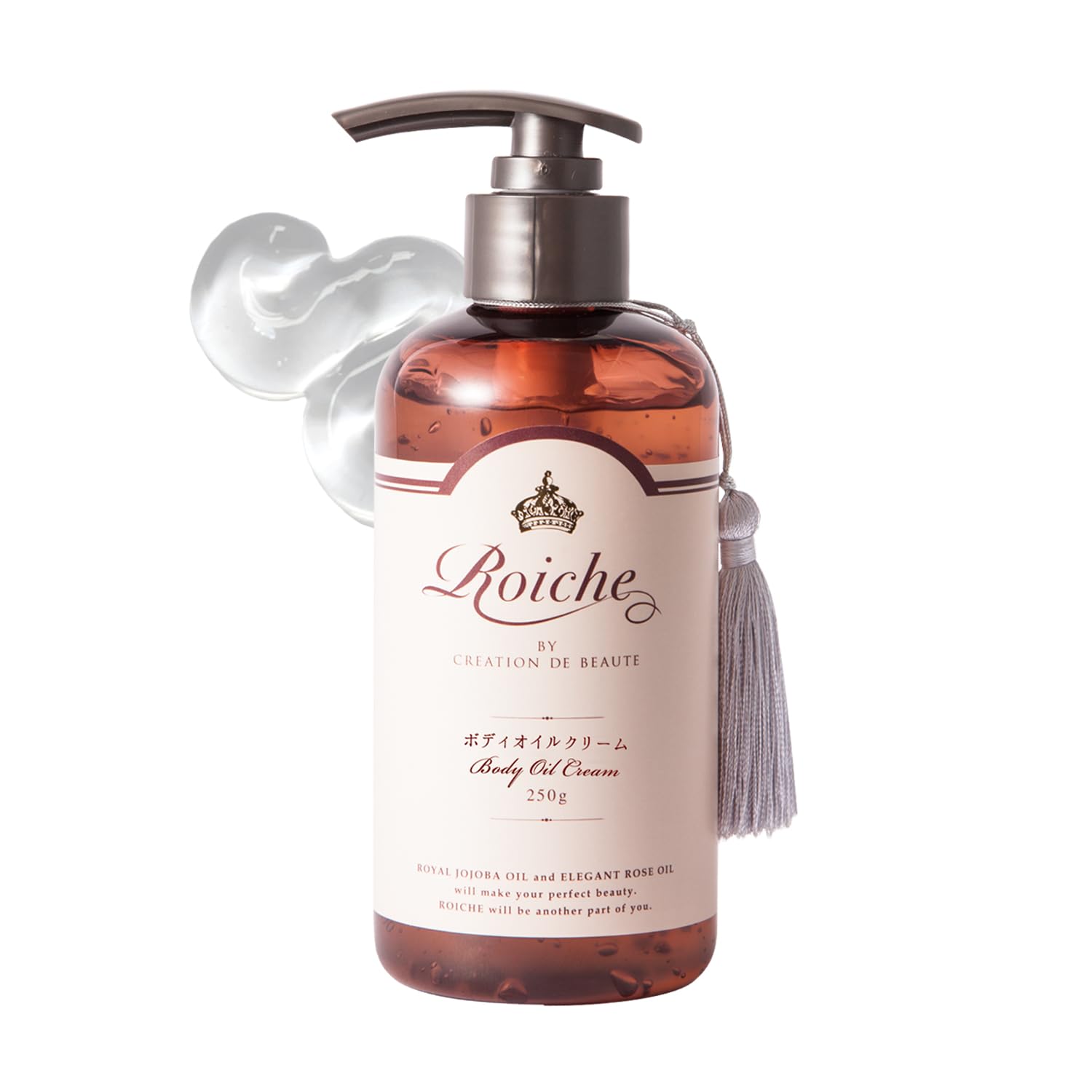 ロイーシェ モイスチャライジング ボディ オイル クリーム 250g 透明オイルクリーム商品画像