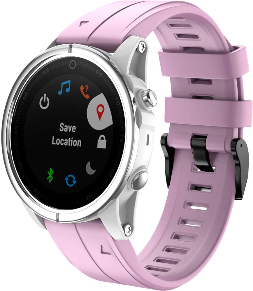 Shieranlee Fenix 7s Strap,Silicone Sport Band 20mm Easy Fit for Garmin Fenix 7S/Fenix 5S Plus/Fenix 6S Pro/Fenix 7S/Fenix 7S Solar/Fenix 7S Sapphire Solar