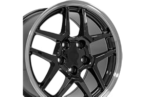 OE Wheels LLC 17 inch Rim Fits Corvette C5 Z06 Wheel CV04 17x9.5 Black Wheel Hollander 5146