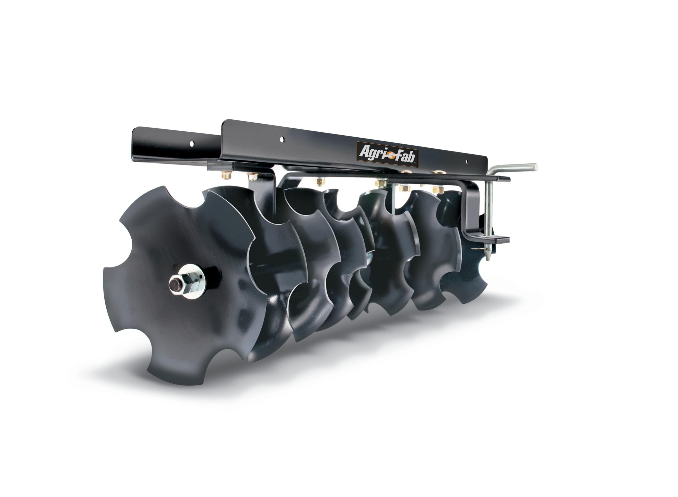 Photo 1 of Agri-Fab 45-0266 Steel Tow Behind Sleeve Hitch Disc Cultivator, Working Width 30 Inches to 38 Inches, 8 Heavy Duty, 11 Inch Steel Discs