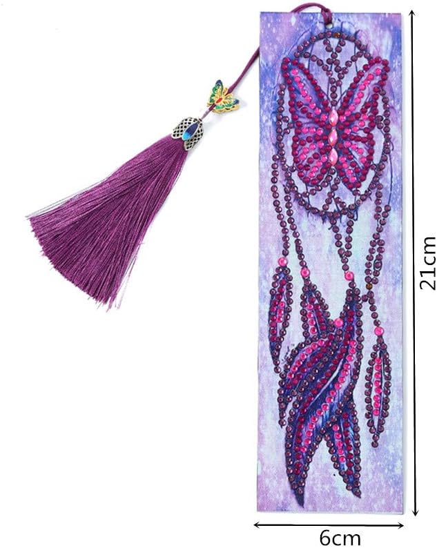 VETPW DIY Bookmark, 5D Diamond Rhinestone Painting Bookmark, Paint by Numbers Kit - Image 5
