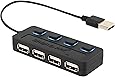 Sabrent 4-Port USB 2.0 Hub with Individual Power Switches and LEDs (HB-UMLS)