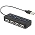 Sabrent 4-Port USB 2.0 Hub with Individual Power Switches and LEDs (HB-UMLS)