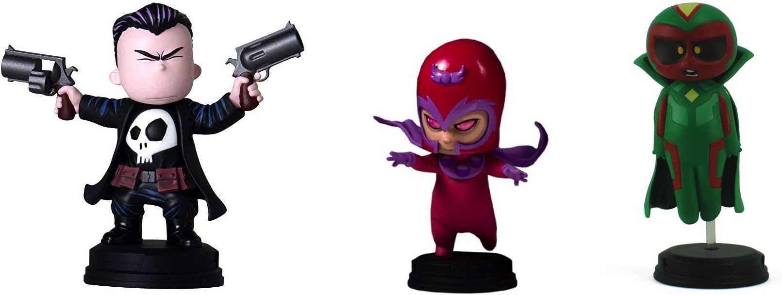 Gentle Giant Marvel Animated Statue Set of 3 : Vision , Punisher, Magneto --Limited Edition