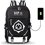 Fashion-zone SCP Foundation Laptop Backpack for Men Women College Travel Daypack with USB Charging Port