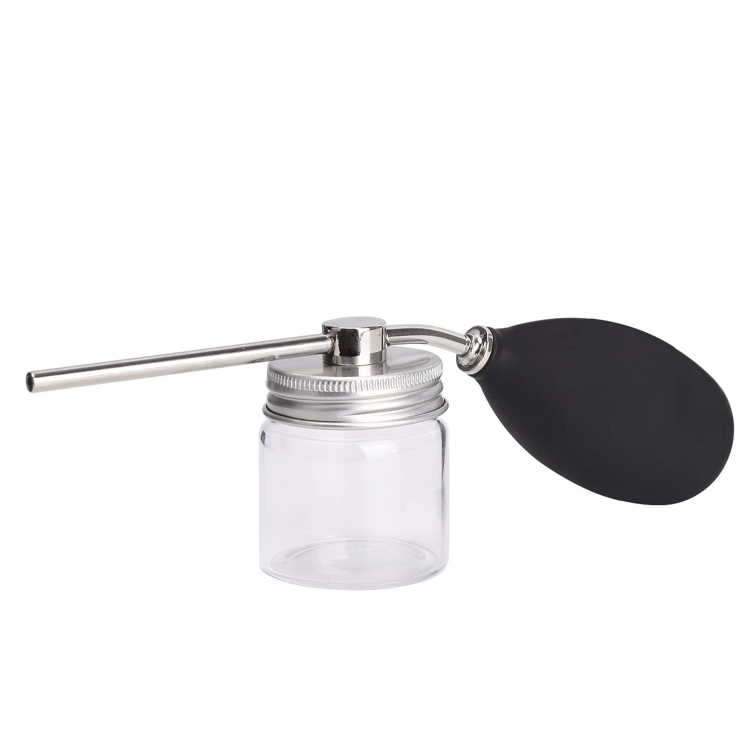 Noverlife Powder Spray Bottles, 12.5G Hairdressing Tools Hair Building Fiber Spraying Bottle, Powder Duster Applicator Nozzle Pump Hair Loss Sprayer Atomizer, Dry Glitter/Mica Spray Pump Dispenser