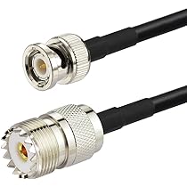 Boobrie 15m UHF Verlängerungskabel – SuperFlex RG58 Pro Mit PL259 & SO239 Steckern, Verlustarm Für CB & Amateurfunk