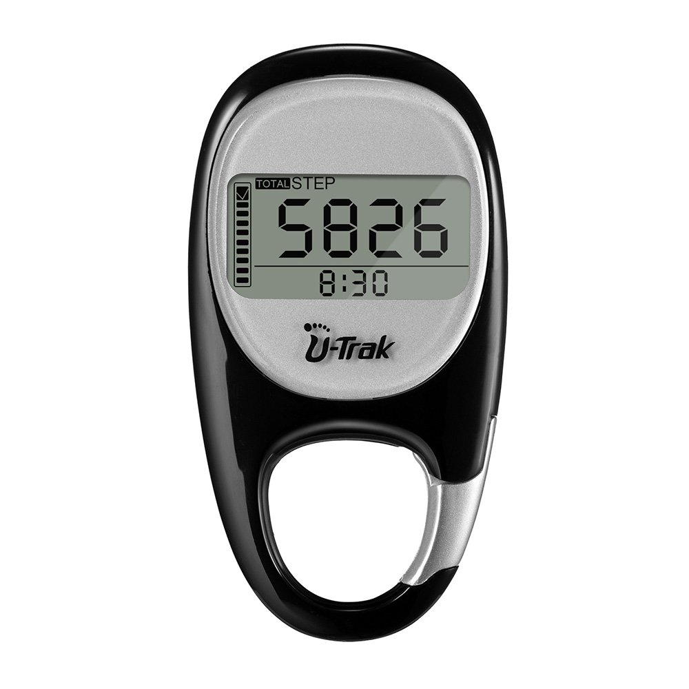 Next-Station Simple 3D Pedometer Portable Walking Step Counter with Carabiner Clip for Men/Women/Pets