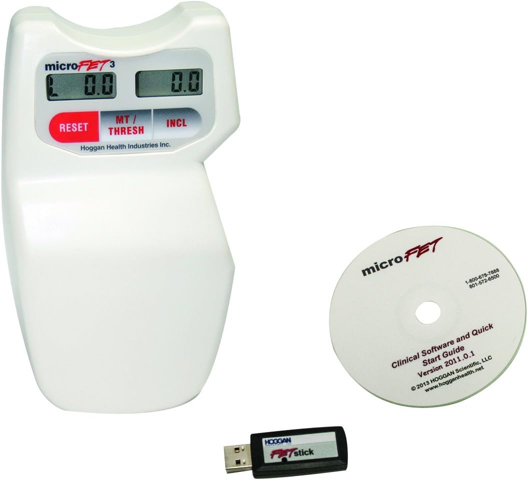MicroFet 12-0382WC MicroFET3 MMT with Goniometer, Wireless with Clinical Software Package