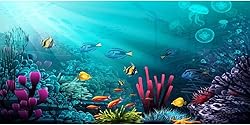 Yeele 10x5ft Vinyl Underwater Coral Reef Backdrop