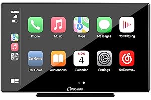 Carpuride W901, Portable Wireless CarPlay Screen for Car- 9 Inch Car Play Screen Compatible with Android Auto and Apple CarPl